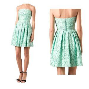 NWT Moschino Cheap & Chic lace strapless dress, Size 10, Seafoam